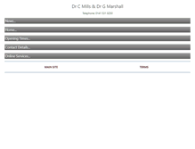 Tablet Screenshot of drmillsanddrmarshallpractice.co.uk
